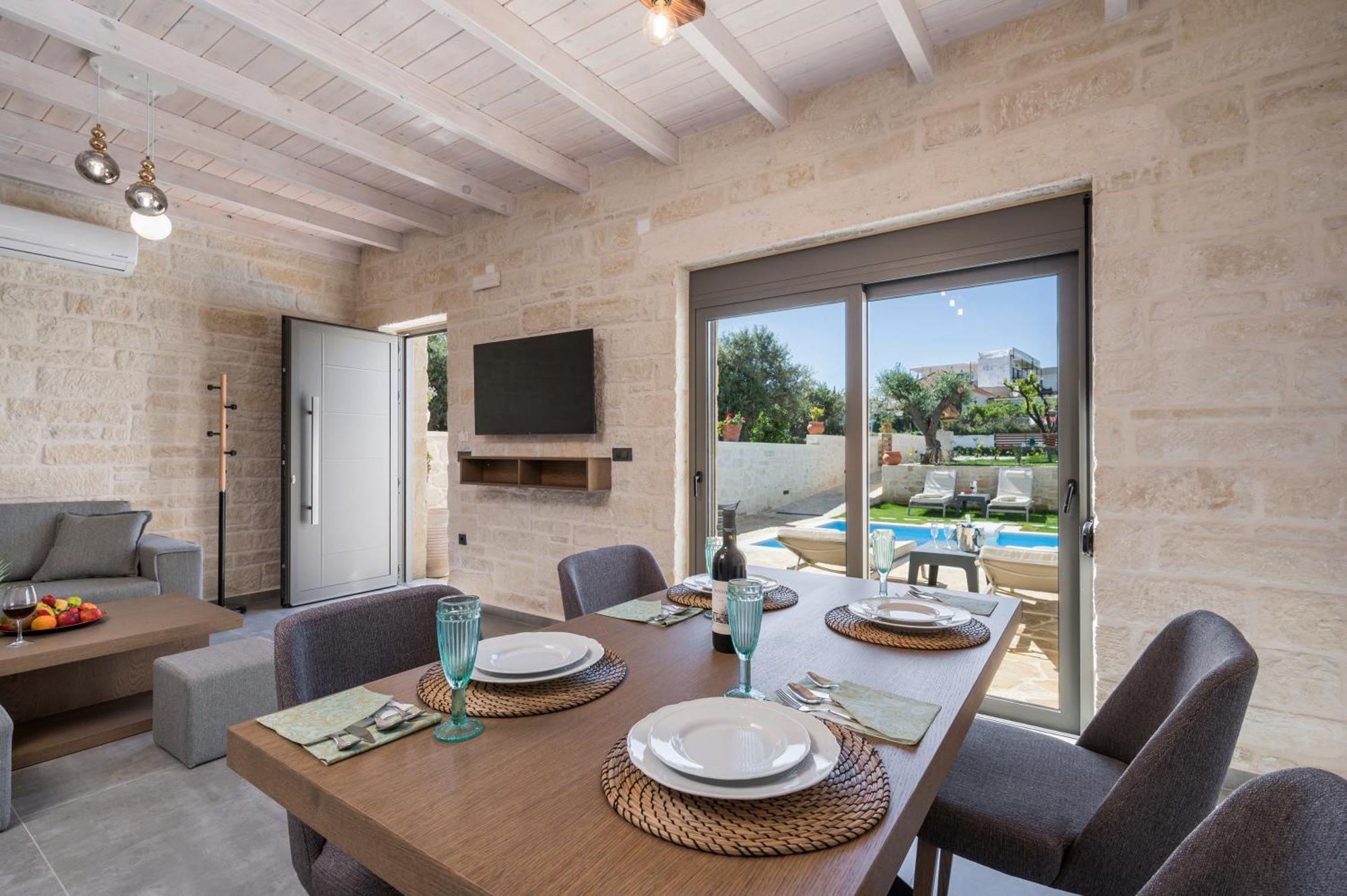 Sun Flower Villas With Sea View Agia Marina  Exterior photo