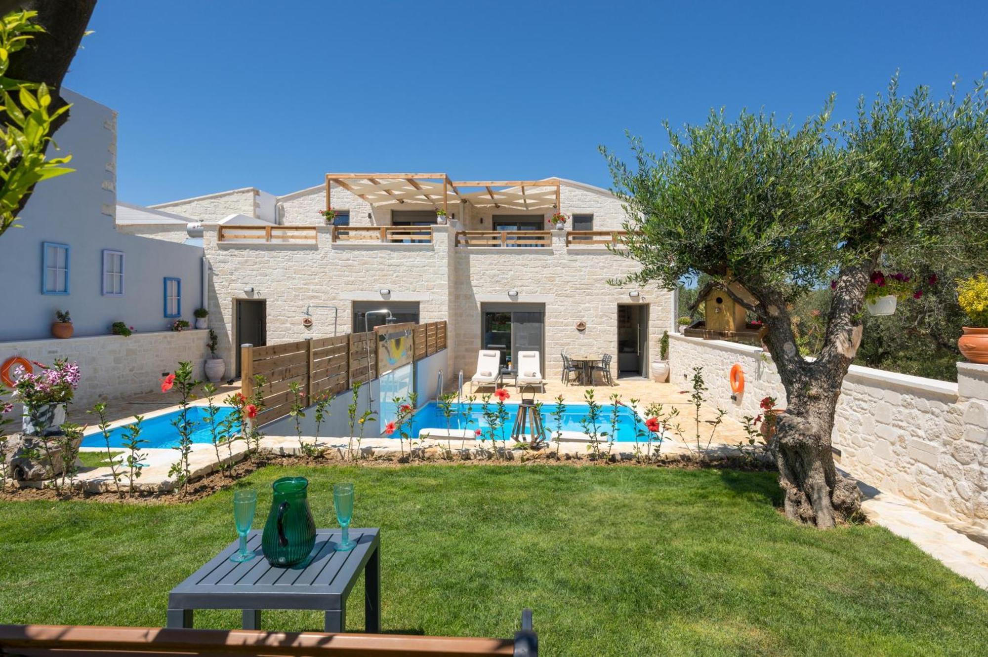 Sun Flower Villas With Sea View Agia Marina  Exterior photo
